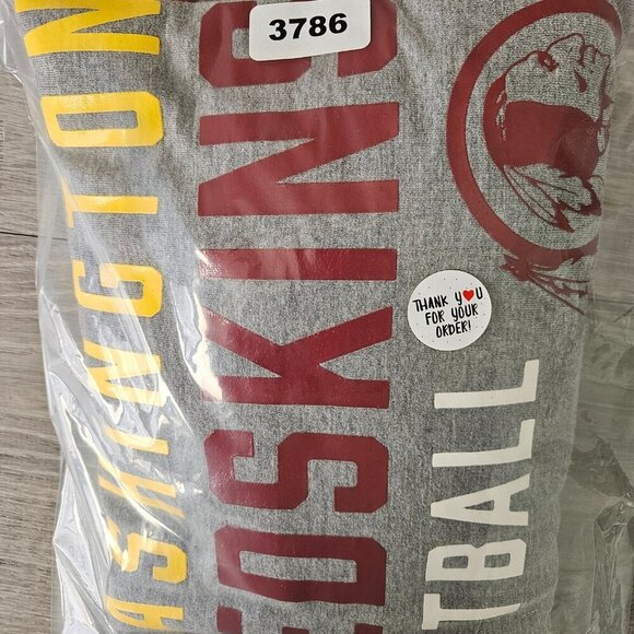 NFL Washington G-III Redskins Light Hoodie Women Sz L Gray Raglan Discontinued - Picture 12 of 13